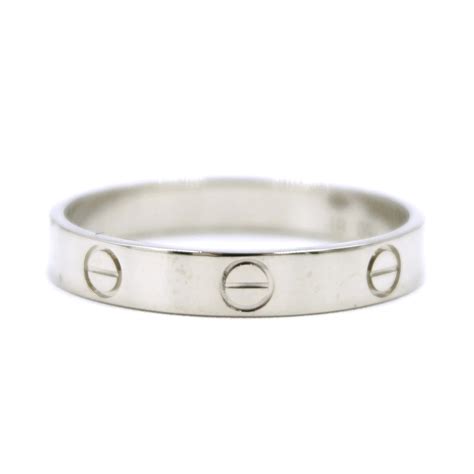 cartier love silver ring|Cartier love ring price list.